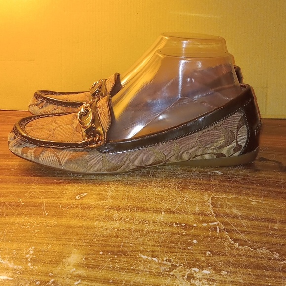 Coach Fortunata monogram loafers 8B - Picture 3 of 8